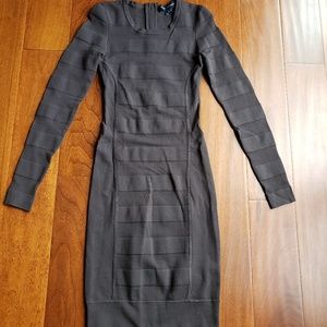 French Connection black bodycon bandage dress size